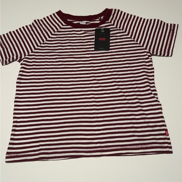Women's Levi's GAME DAY TEE Nova Stripe Burgundy
Red Size Extra Small (E2) - Picture 1 of 7